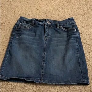 White House Black Market Jeans Skirt Size 0